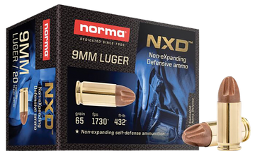 Norma NXD Self Defense 9mm Luger 65gr Injection Molded Copper - Box or Case