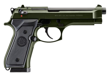 Beretta USA 92FS 9mm Luger 4.90" 15+1 Semi-Auto Pistol - OD Green Cerakote