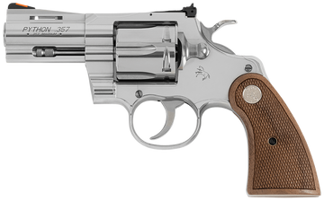 Colt Mfg Python 357 Mag/38 Special 2.5" 6-Shot DAO Revolver - Stainless Walnut Medallion