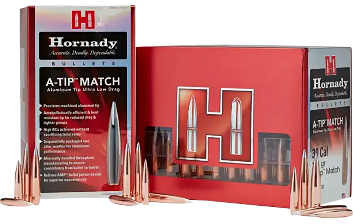 Hornady A-Tip Match .416 500 gr Reloading Bullets - 25/Box