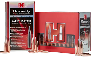 Hornady A-Tip Match .416 500 gr Reloading Bullets - 25/Box