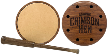 Foxpro Crimson Hen Ceramic Fullsize Friction Turkey Pot Call
