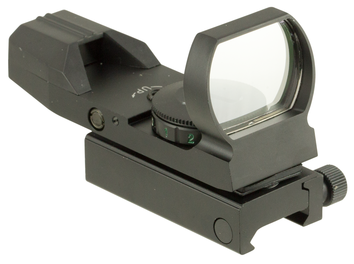 TruGlo TG8370B Open Dot Sight 1x 34mm 5 MOA Dual Red/Green Illuminated Reticle - Black Anodized
