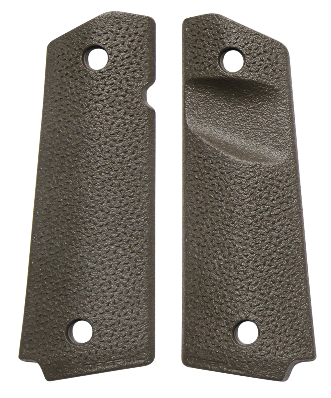 Magpul MOE 1911 Grip Panels Aggressive TSP Texture OD Green Polymer