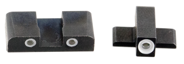 AmeriGlo SG161 Classic Tritium Sight Set for Sig Sauer - Green Tritium White Outline