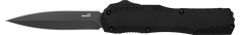 Kershaw Livewire 9000DE 3.45" OTF Automatic Spear Point Plain CPM MagnaCut Double Edge - Black PVD / Black Anodized Aluminum