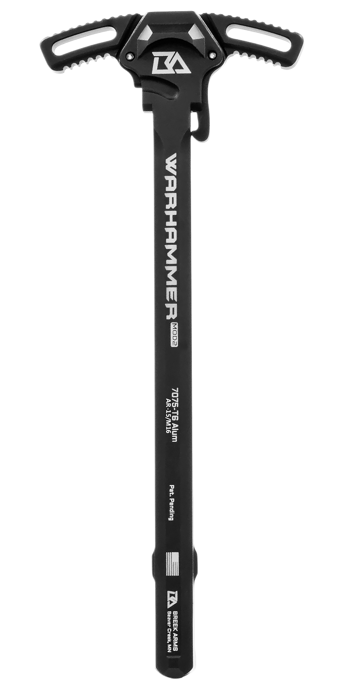 Breek Arms Warhammer Mod2 AR-15/M16 7075-T6 Ambidextrous Charging Handle - Black