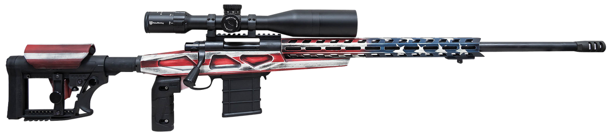 Howa M1500 APC Chassis 6.5 Creedmoor 24" 10+1 Bolt-Action Rifle - American Flag Cerakote
