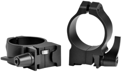 Warne 14RLM Maxima 30mm Medium Matte Black Steel QD Scope Rings - Ruger No.1/Mini 14/Blackhawk