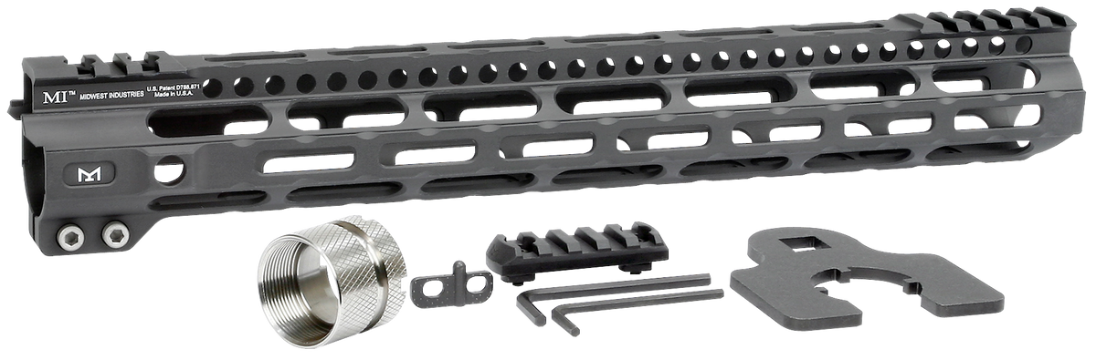 Midwest Industries Ultralight AR-15 14" M-LOK Handguard - Black