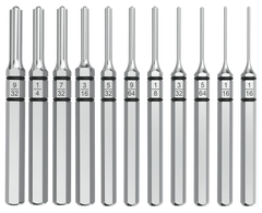 Real Avid Accu-Punch Roll Pin Punch Set 11-Pc Silver Steel - Universal Firearm