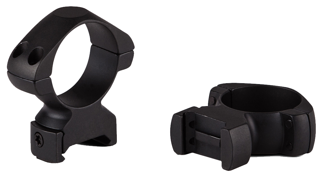 Konus 7400 Steel Rings 1" High 0 MOA Matte Black - Pair
