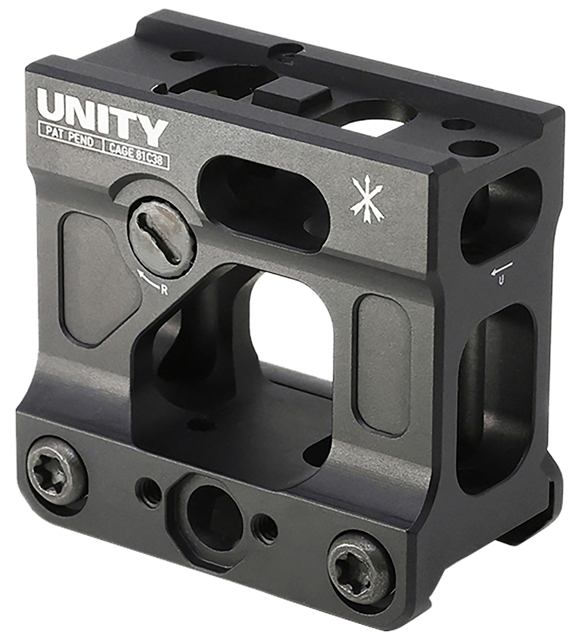 Unity Tactical FAST Micro Mount Black Anodized 2.26" Height Micro Footprint