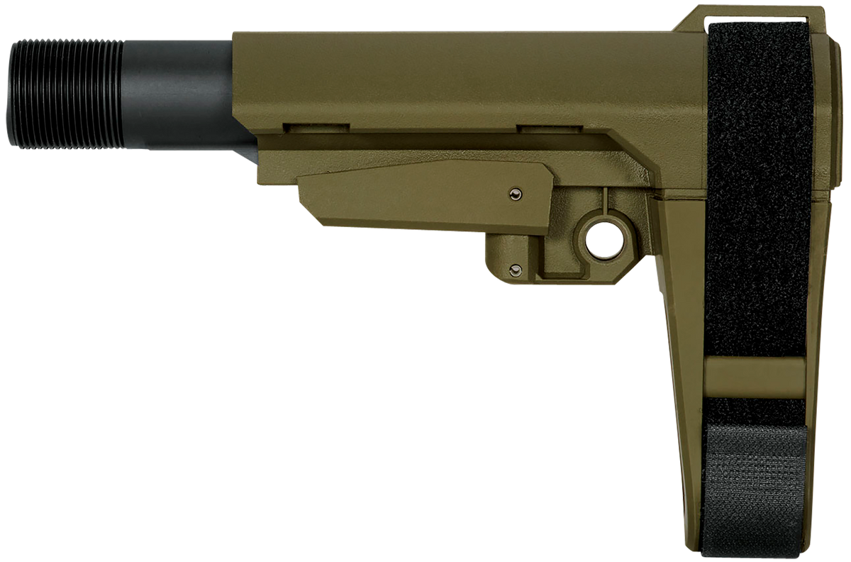 SB Tactical SBA3X04SB SBA3 X Synthetic OD Green 5-Position Adjustable for AR-Platform (Tube Not Included)