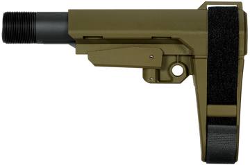 SB Tactical SBA3X04SB SBA3 X Synthetic OD Green 5-Position Adjustable for AR-Platform (Tube Not Included)