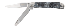 Rynoblade Knives Trapper 420A Folding Knife - Black Pearl Handle