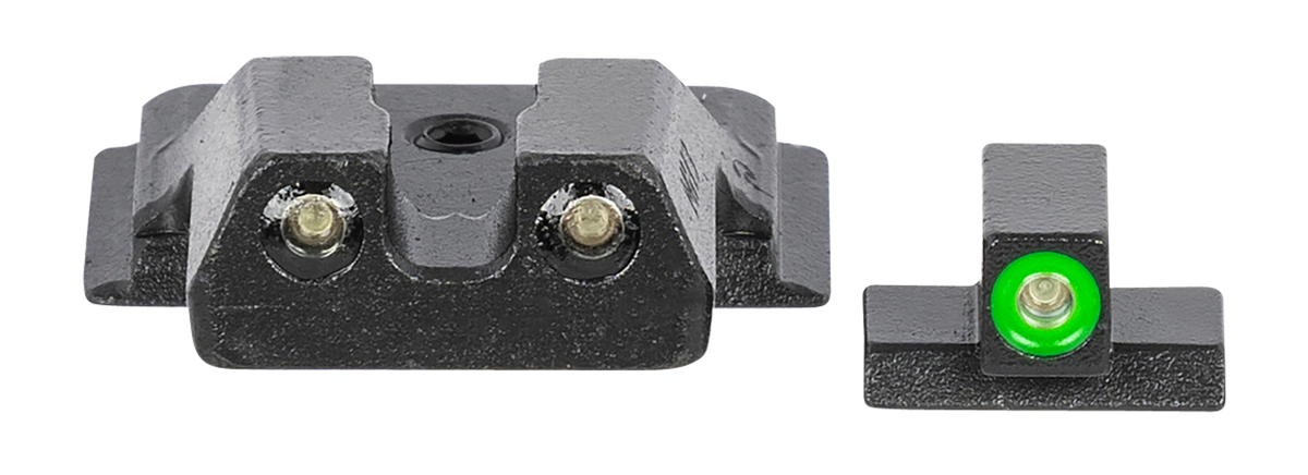 Meprolight Hyper-Bright Green Tritium Fixed Pistol Sight Set - Smith & Wesson M&P Shield