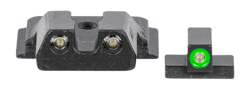 Meprolight Hyper-Bright Green Tritium Fixed Pistol Sight Set - Smith & Wesson M&P Shield