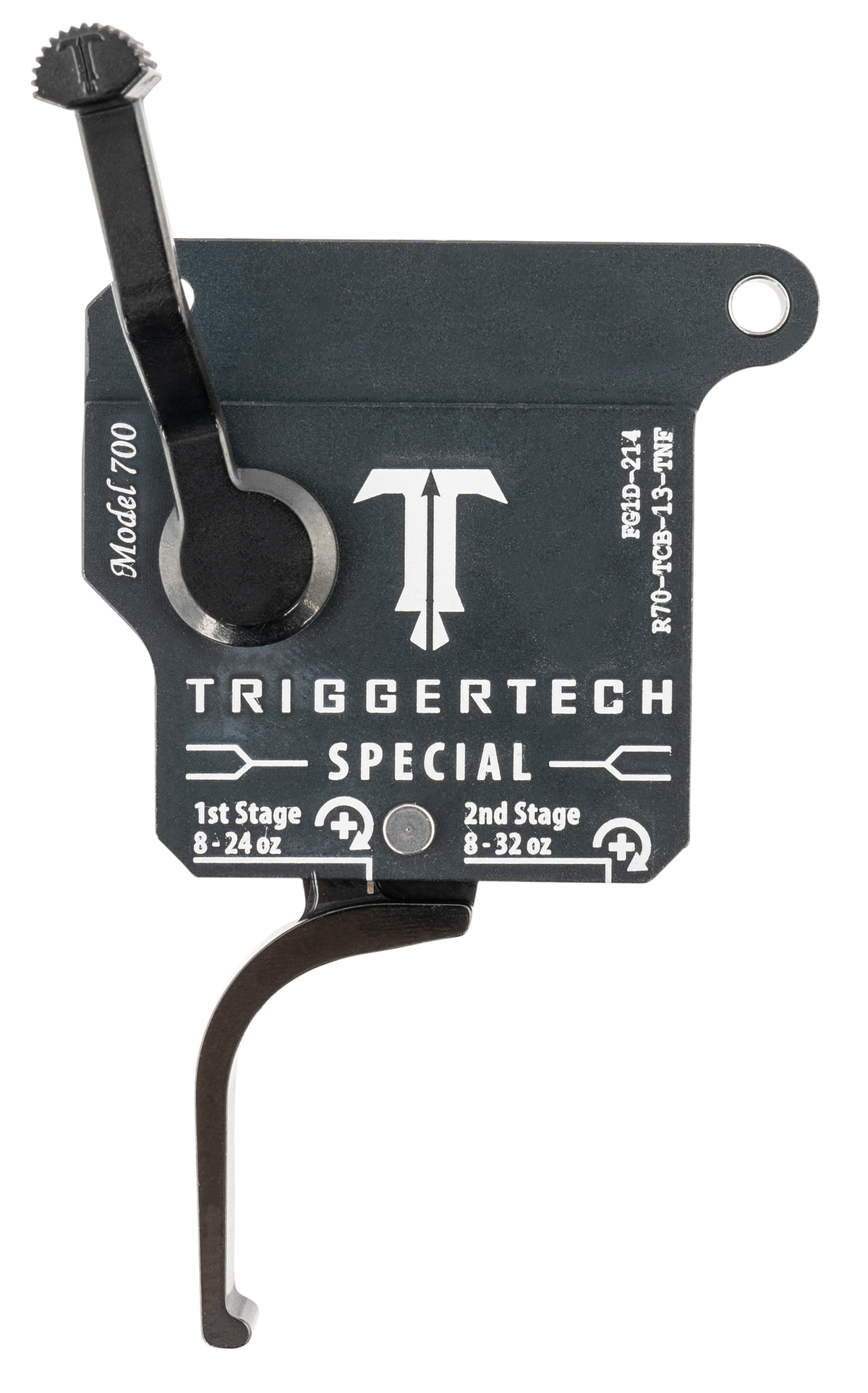 TriggerTech Special Remington 700 Two-Stage Flat Trigger 1-3.5 lbs Right Hand - Matte Gray w/Black Parts