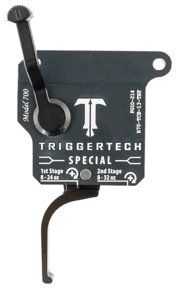 TriggerTech Special Remington 700 Two-Stage Flat Trigger 1-3.5 lbs Right Hand - Matte Gray w/Black Parts