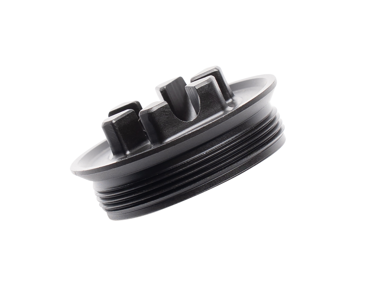 Dead Air R-Series RXD206 Flash Hider Front Cap 5.56mm 0.53" Stainless Steel Black Nitride
