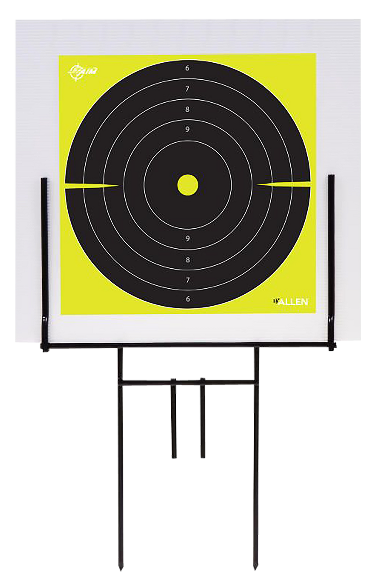 EZ-Aim 15309 Portable Range Target Stand Black Steel 18" W x 19" H - 2 Adhesive Targets