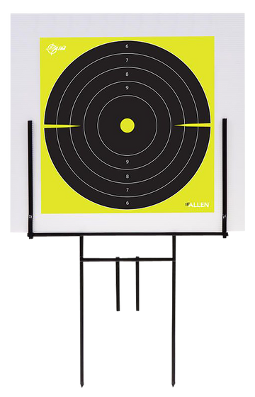EZ-Aim 15309 Portable Range Target Stand Black Steel 18" W x 19" H - 2 Adhesive Targets