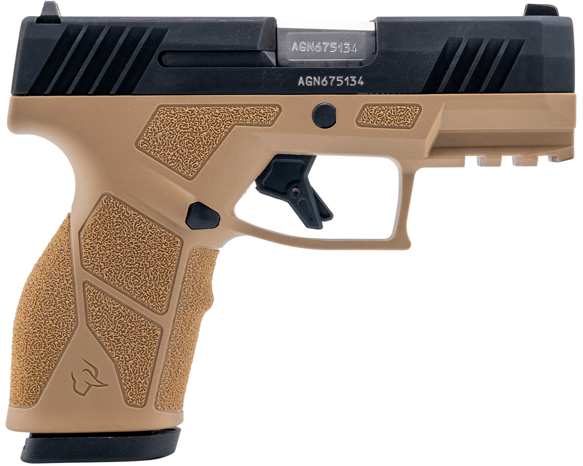 Taurus GX2 9mm Luger 3.37" 10+1 Striker-Fired Semi-Auto Pistol - Tan/Black
