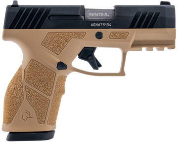Taurus GX2 9mm Luger 3.37" 10+1 Striker-Fired Semi-Auto Pistol - Tan/Black