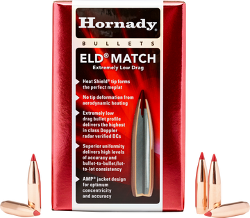 Hornady ELD Match 6.5mm .264 147 gr Reloading Bullets - 500/Box