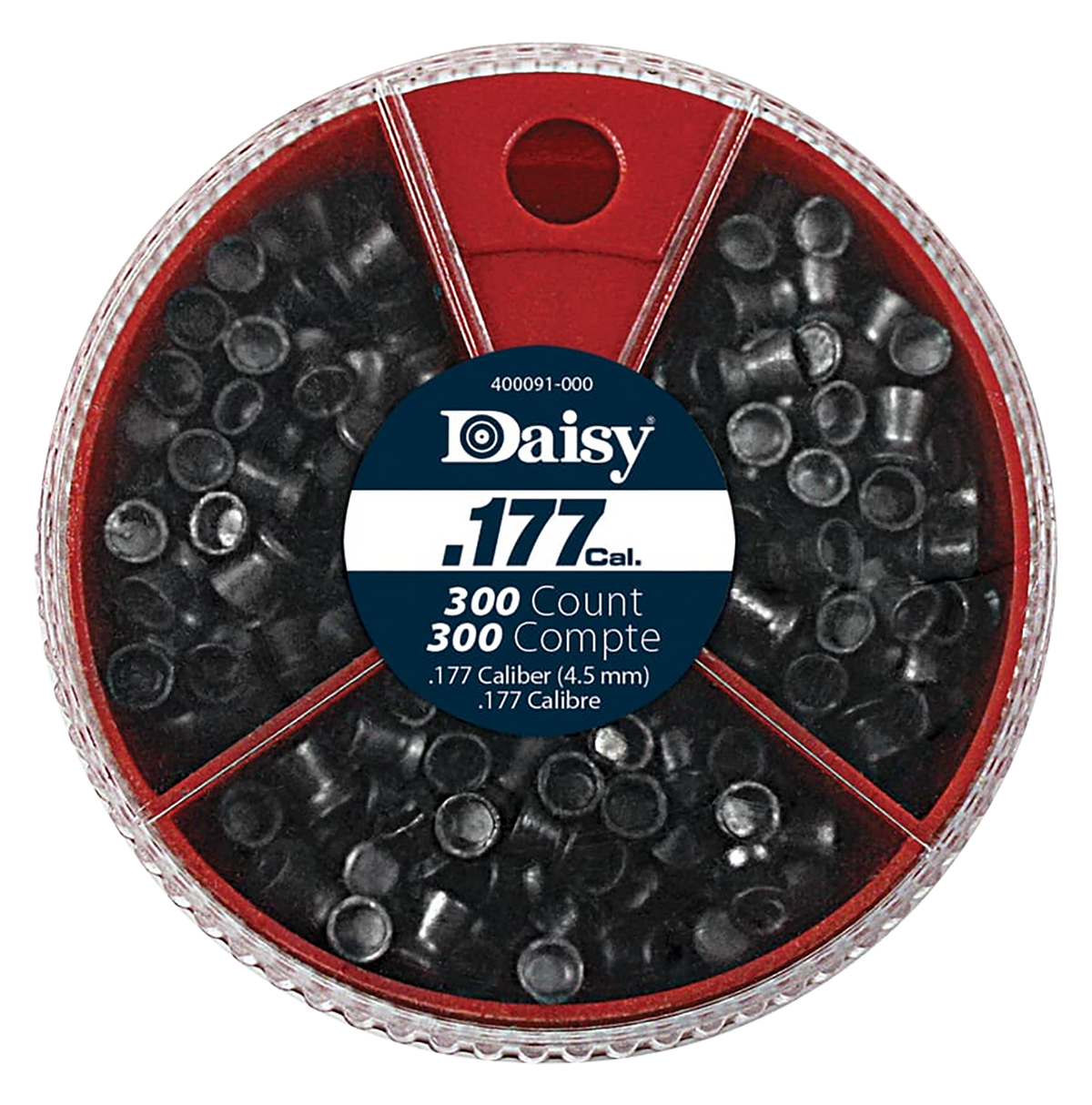Daisy Dial-A-Pellet Premium .177 Lead Pellet Flat Nose Pointed Hollow Point 300/Tin