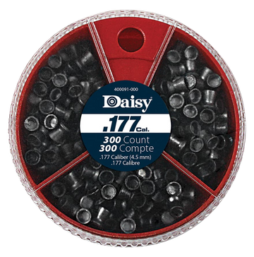 Daisy Dial-A-Pellet Premium .177 Lead Pellet Flat Nose Pointed Hollow Point 300/Tin