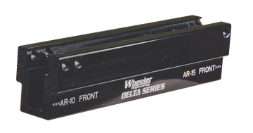Wheeler Delta Series Upper Pic Rail Vise Block AR-15/AR-10 Black Aluminum