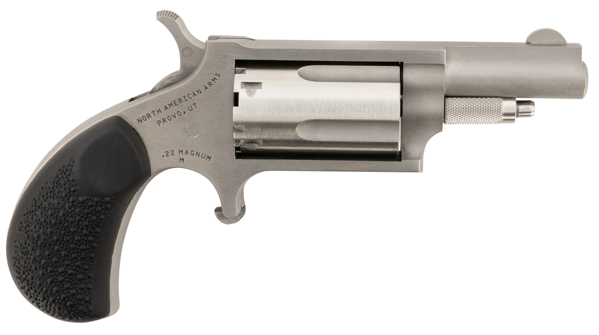 North American Arms 22MGRCHSS Mini-Revolver Carry Combo 22 WMR 1.63" 5-Shot Stainless Steel