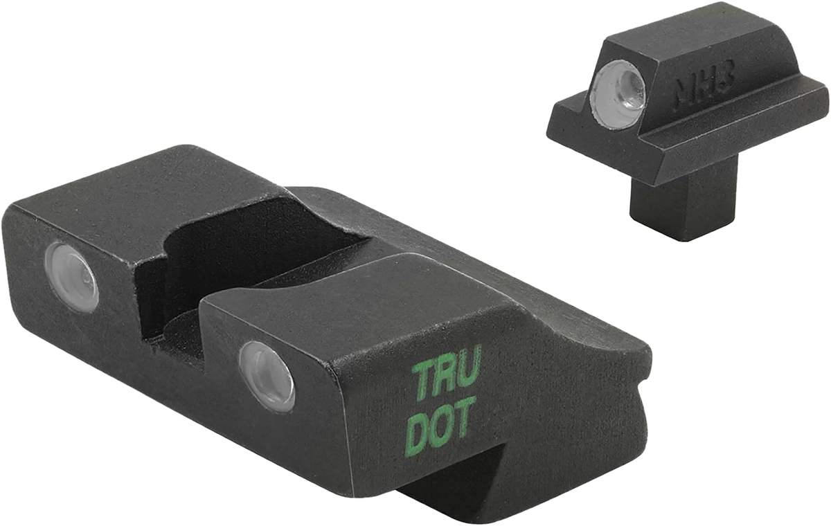 Meprolight USA Tru-Dot Fixed Night Sight Set Green Tritium Front & Rear - Colt 1911 Government/Commander .125 Tenon