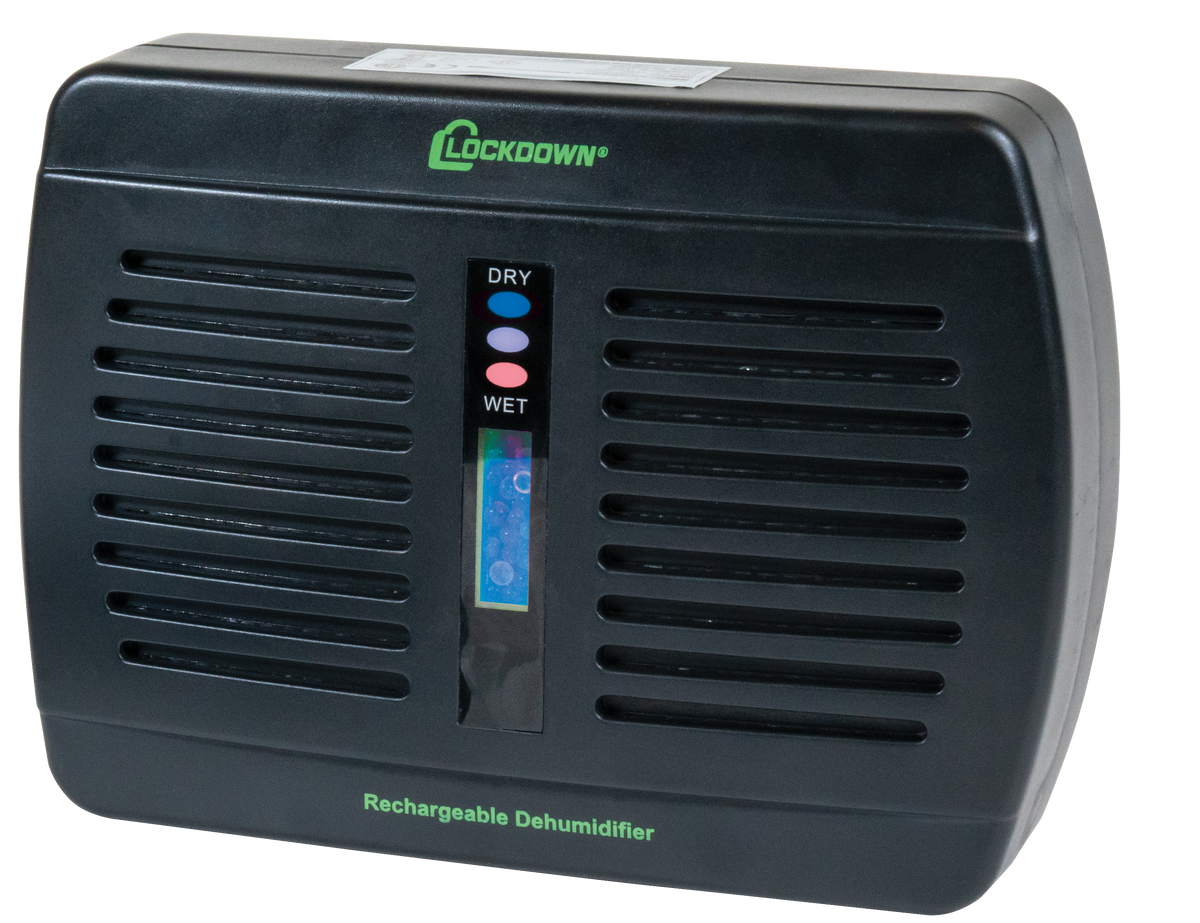Lockdown Rechargeable Dehumidifier 333 Cu Ft Black
