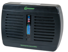 Lockdown Rechargeable Dehumidifier 333 Cu Ft Black