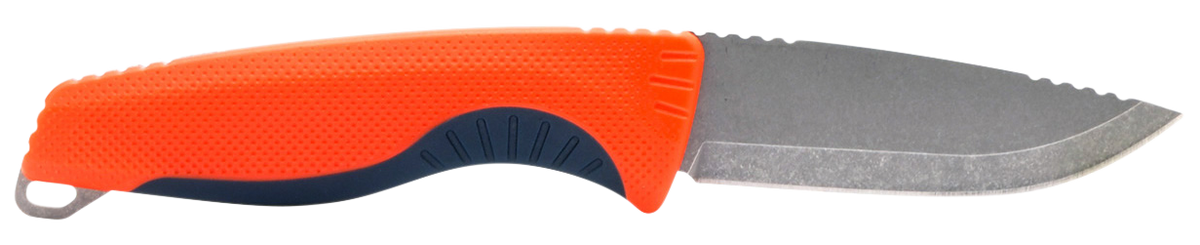 S.O.G Aegis FX 3.70" Fixed Blade Drop Point Plain 4116 Krupp - Rescue Red/Indigo GRN