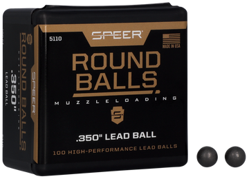 Speer Ammo 5110 Lead Balls 36 Cal .350" 64gr Round Ball - 100/Box
