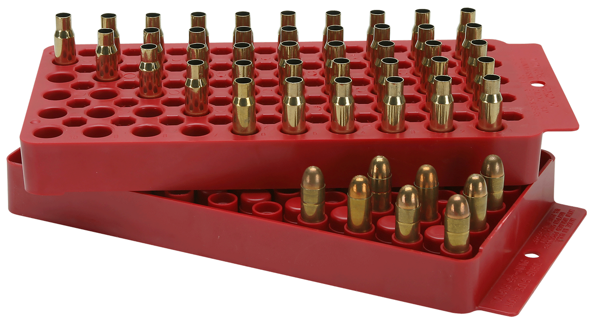 MTM Case-Gard LT150M30 Universal Loading Tray Red Multi-Caliber 50-Round Plastic