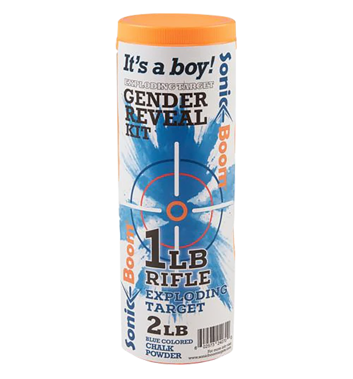 Sonic Boom/Jerent Gender Reveal Kit Boy 1 lb Exploding Rifle Target
