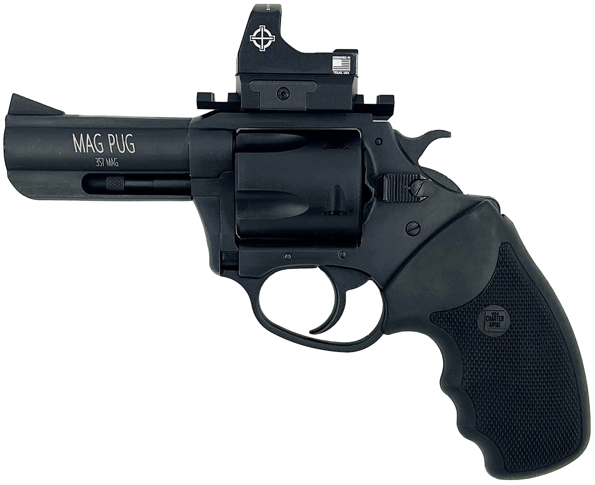 Charter Arms Mag Pug 357 Mag 3" 5-Shot DA/SA Revolver w/Picatinny Rail & Micro Optic