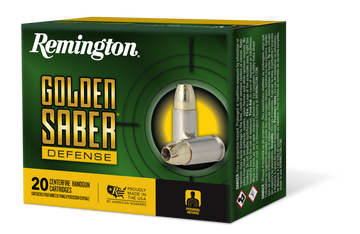 Remington Ammunition Golden Saber Defense 45 ACP 230gr Brass Jacketed Hollow Point - Box or Case