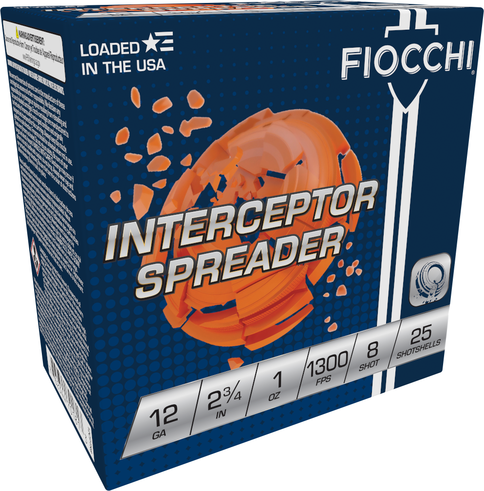 Fiocchi Exacta Target Interceptor Spreader 12 Gauge 2.75" 1 oz #8 Shot - Box or Case