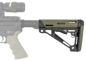 Hogue 15240 OverMolded Collapsible Buttstock OD Green Mil-Spec AR-15/M16/M4