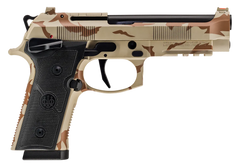 Beretta 92XI SAO 9mm Luger 4.7" 18+1 Semi-Auto Pistol - Desert DPM Cerakote