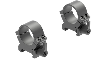 Leupold QRW2 Cross-Slot 1" Medium Matte Black Scope Rings