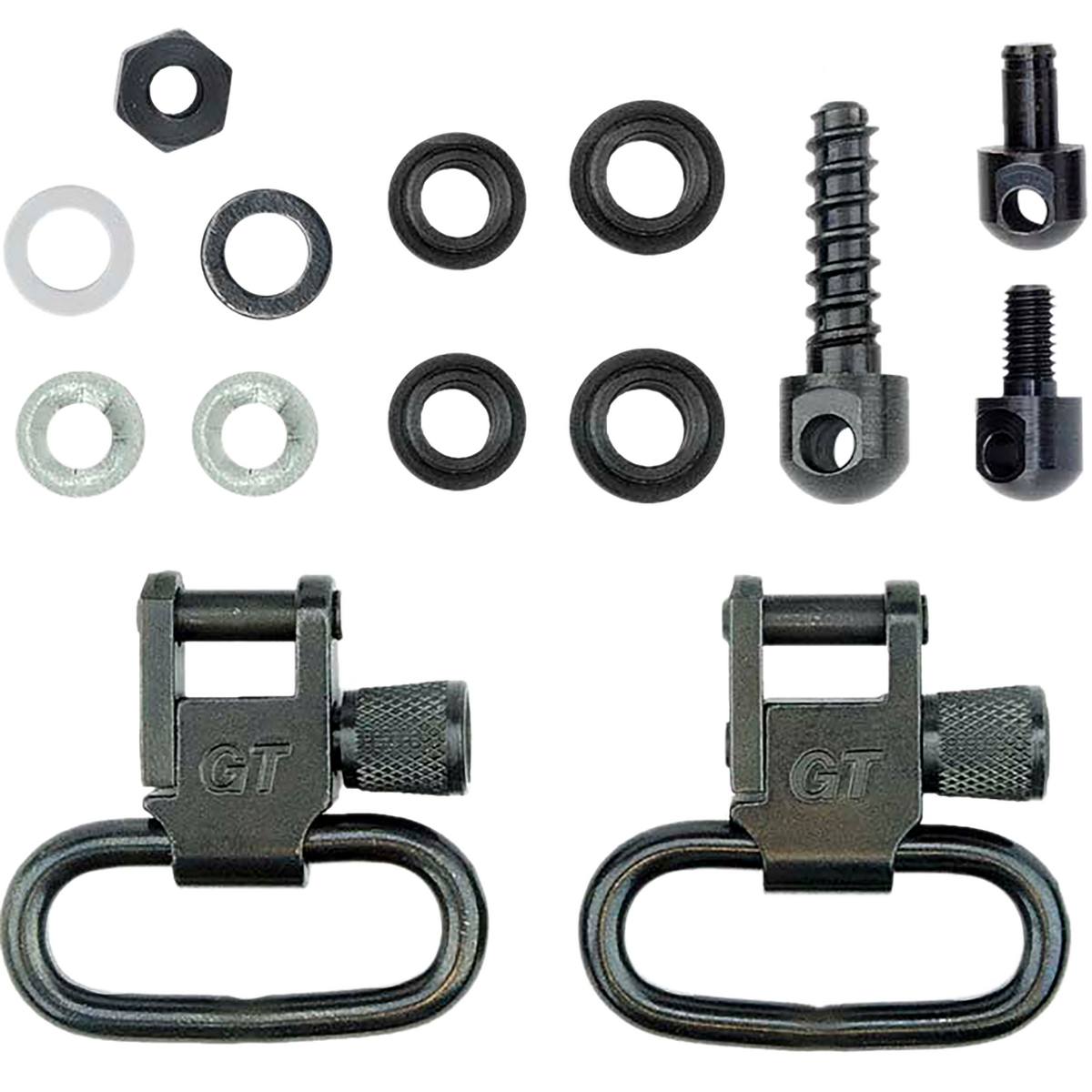 GrovTec GTSW19 Locking Swivel Set 1" Black Oxide Steel - Pump/Auto Shotgun