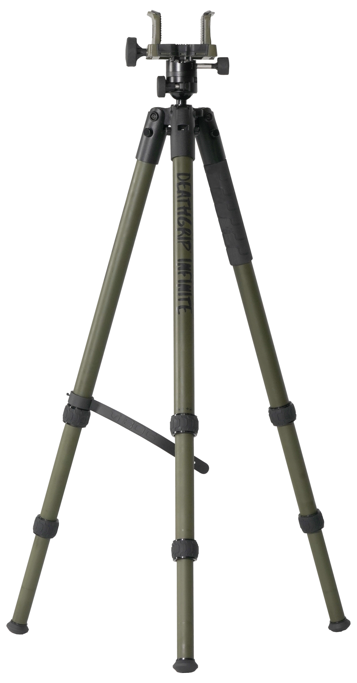 Bog-Pod DeathGrip Infinite Tripod Aluminum Black/OD Green 6.5"-59" Ball Head