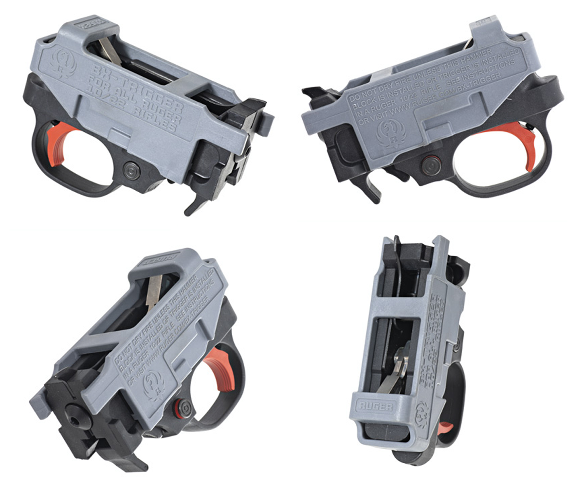 Ruger BX Trigger for 10/22 and 22 Charger 2.75 lb - Red